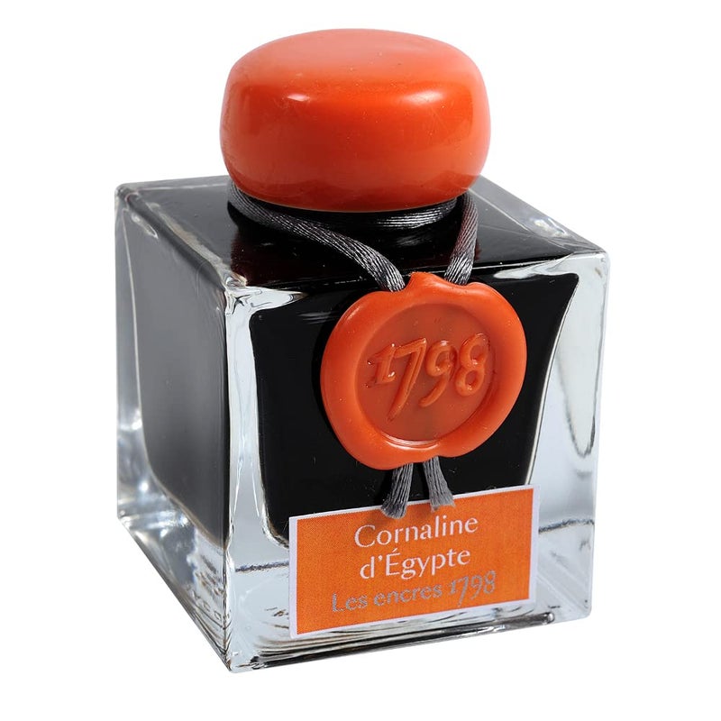 Jacques Herbin 15556JT Jaques 1798 Anniversary Ink, Cornaline D'Egypt, 50 ml - Image 5